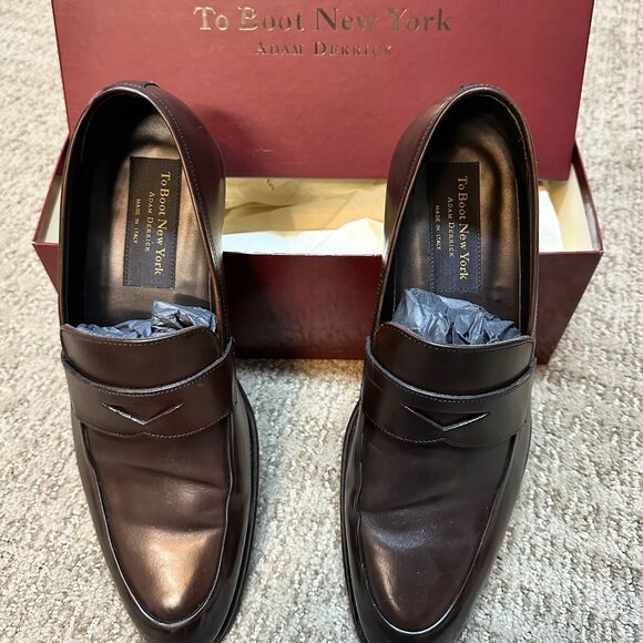 To Boot - Men's Brown Leather Loafers - Size 10 - Picture 1 of 7